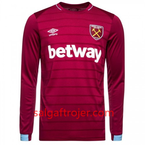 West Ham United Fodboldtrøjer Hjemmebanesæt 2018/19 Langærmet West Ham United Fodboldtrøjer Hjemmebanesæt 2018/19 Langærmet